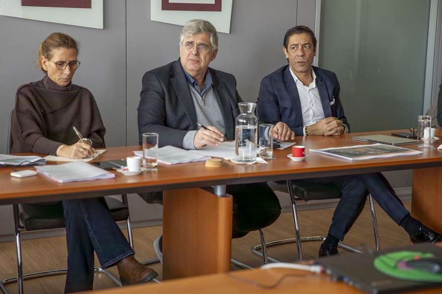 Paulo Silva, presidente da Câmara Municipal do Seixal, com Rui Costa