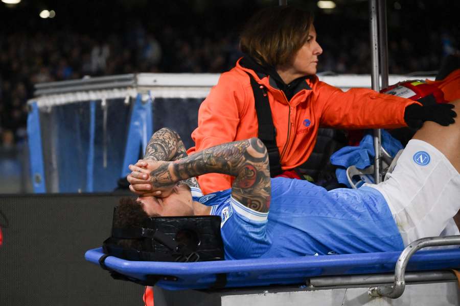 Di Lorenzo, évacué ce samedi.