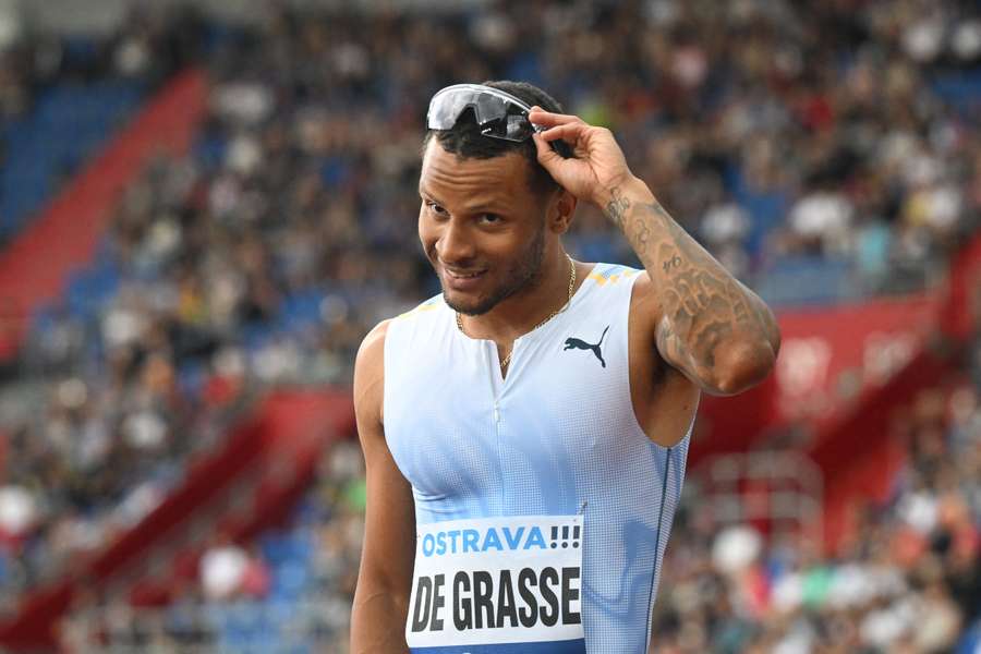 Andre de Grasse vyhrál na Zlaté tretře stovku i dvoustovku.