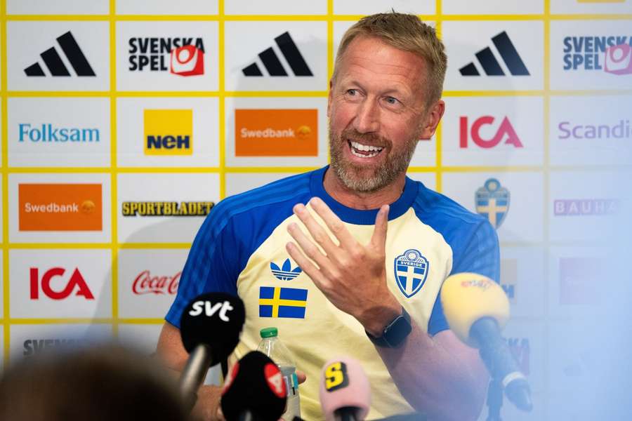 Graham Potter has been heavily criticized in Sweden