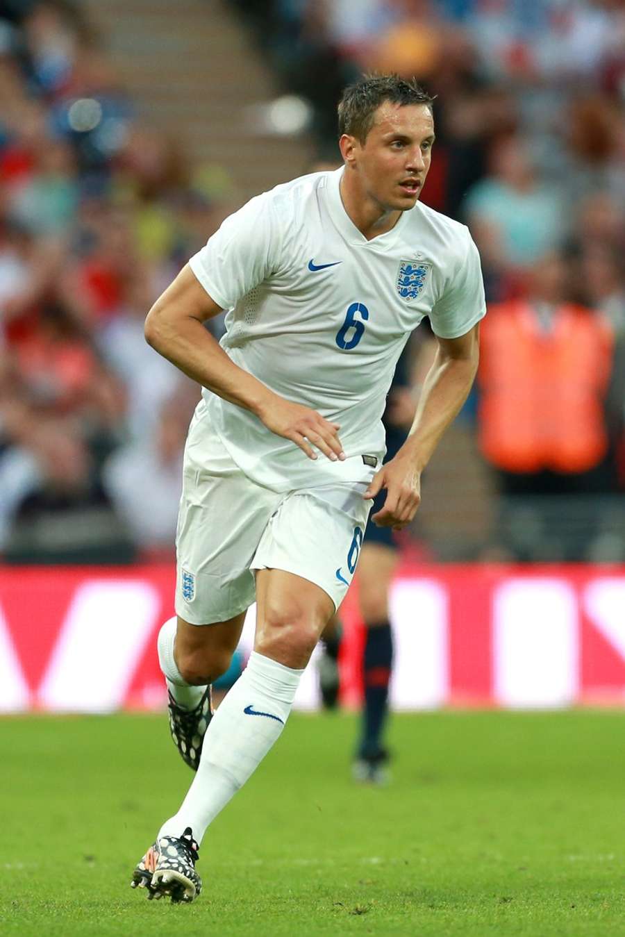 Phil Jagielka marcó tres goles con Inglaterra, incluidos los amistosos