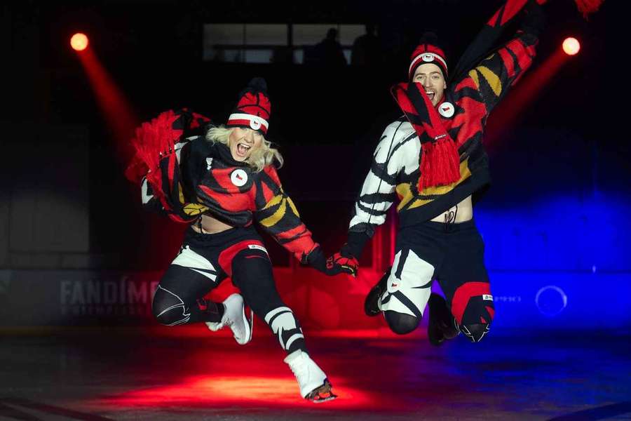 Krasobruslaři Natálie a Filip Taschlerovi představovali novou olympijskou kolekci.