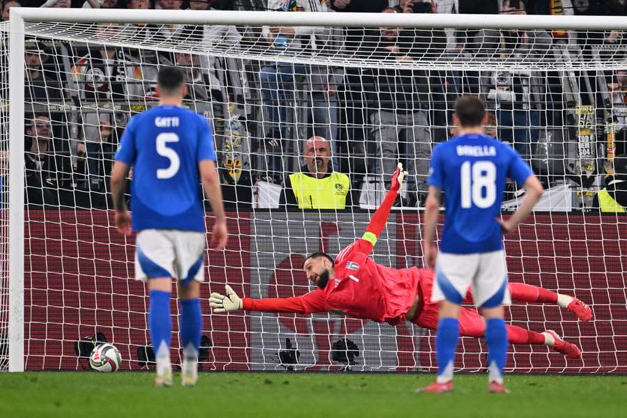 Donnarumma non arriva sul rigore dell'1-0