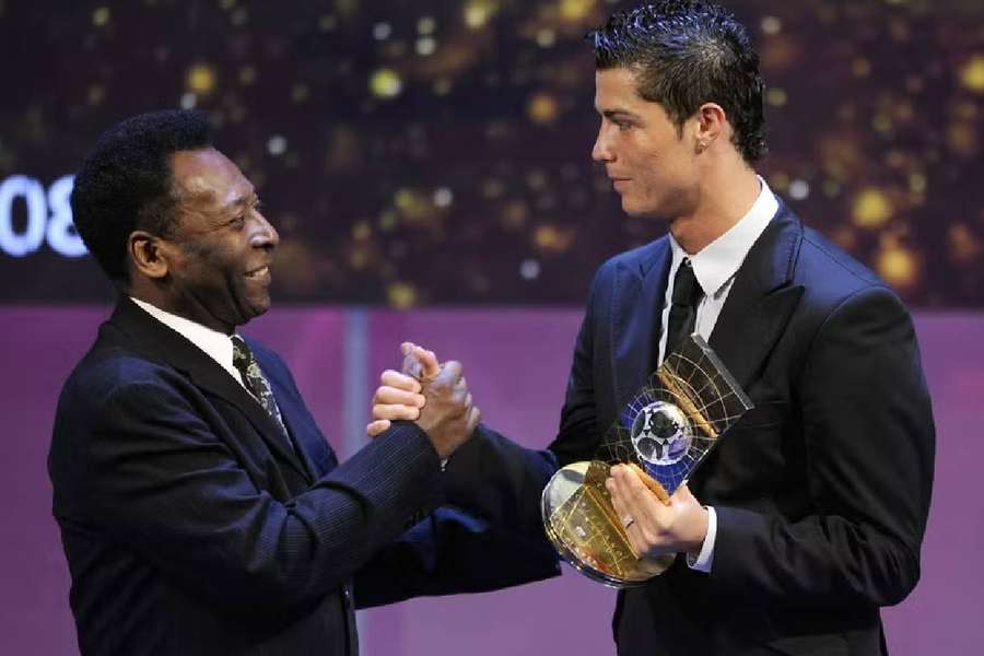 Pelé et Cristiano Ronaldo Pelé et Cristiano Ronaldo