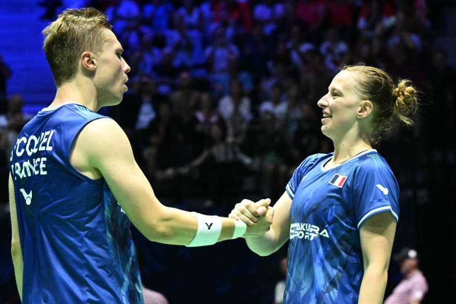 Delrue et Gicquel aux Mondiaux de badminton.
