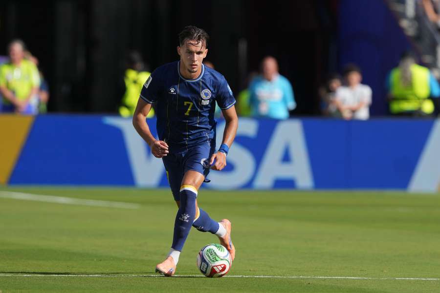 Amar Dedic in action at the World Cup