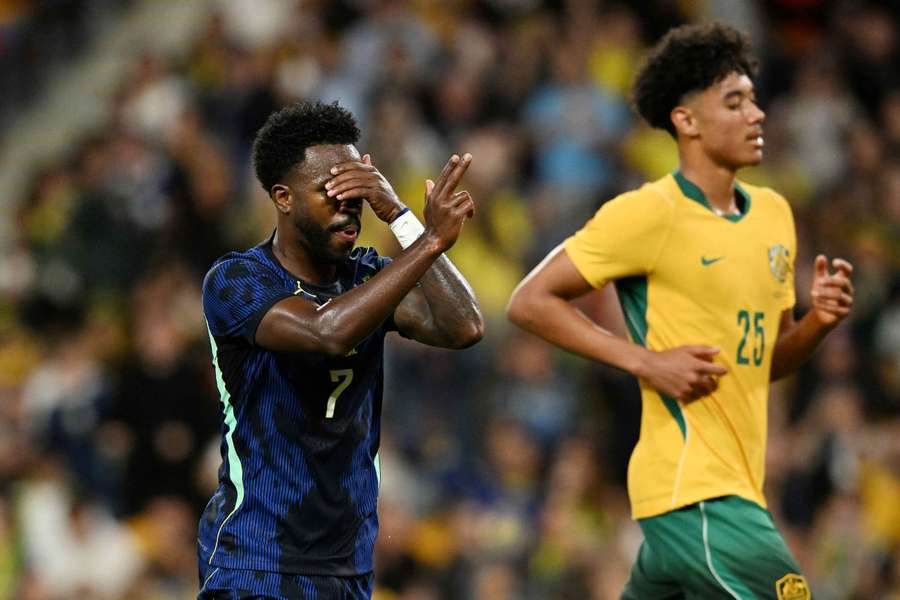 Vinicius celebra su gol contra Australia Vinicius celebra su gol contra Australia