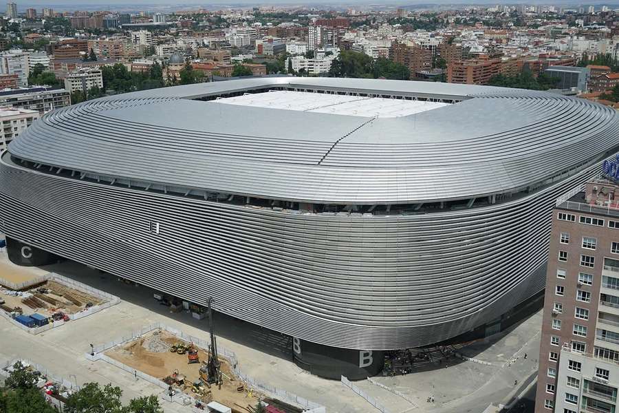 El estadio Santiago Bernabéu