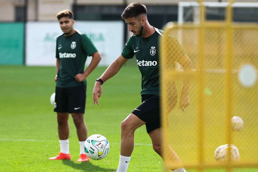 Gonçalo Inácio no treino do Sporting Gonçalo Inácio no treino do Sporting