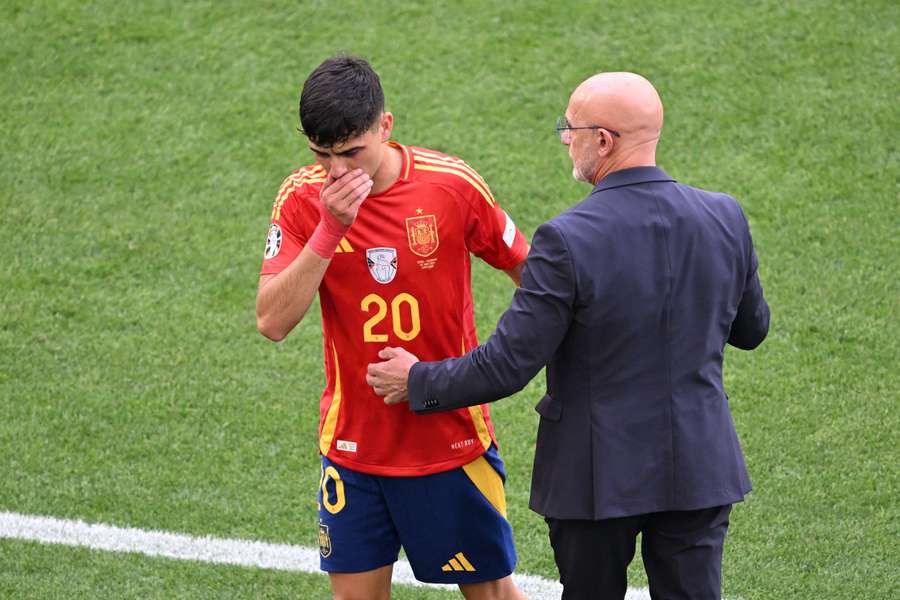 Spain's Pedri picked up the injury on Friday