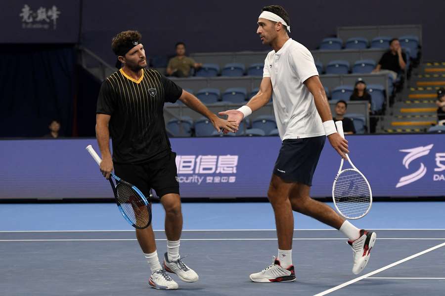 Francisco Cabral ao lado do austríaco Lucas Miedler Francisco Cabral ao lado do austríaco Lucas Miedler