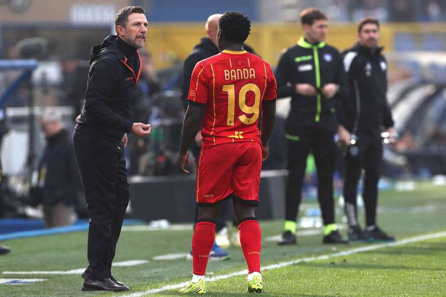 Eusebio Di Francesco e Lameck Banda Eusebio Di Francesco e Lameck Banda