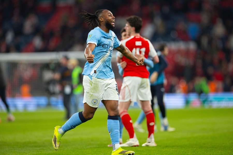 Antoine Semenyo reacts after the final whistle Antoine Semenyo reacts after the final whistle