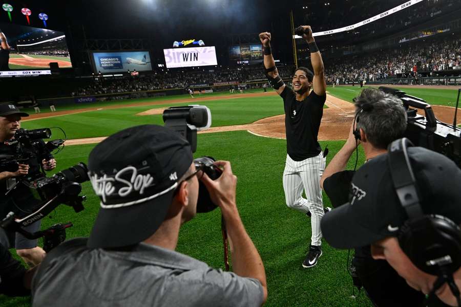 Braden Montgomery celebrates walk-off home run in MLB debut 2026