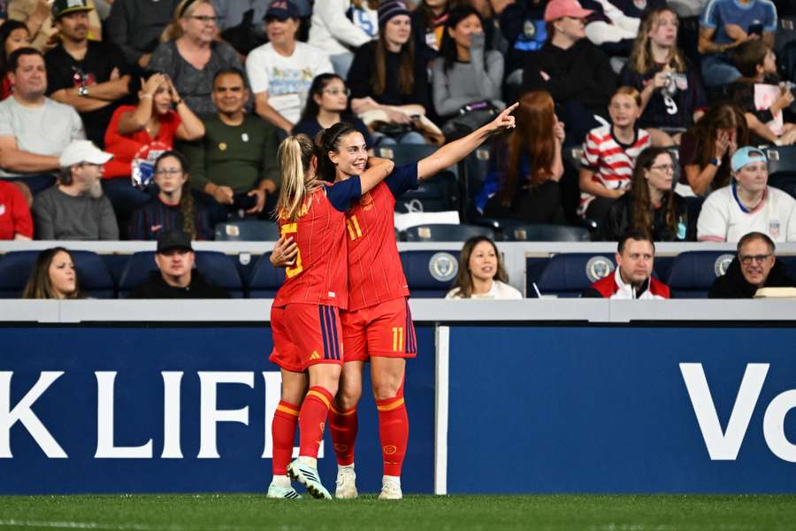 España celebra un gol