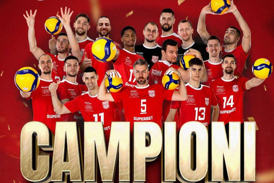 CS Dinamo Bucureşti este noua campioană națională la volei masculin