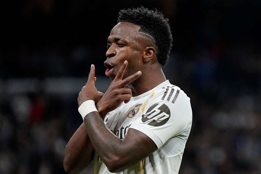 Vini Jr. fez dois gols em Real Madrid 4x1 Real Sociedadn  