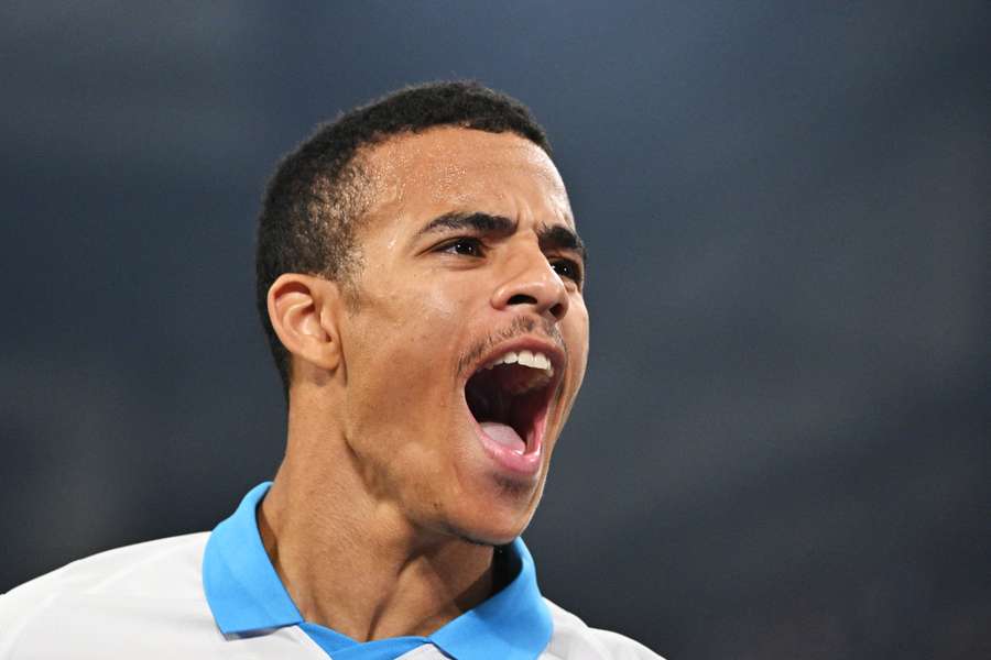 Mason Greenwood après son but face à l'Ajax en Ligue des champions mardi. 
