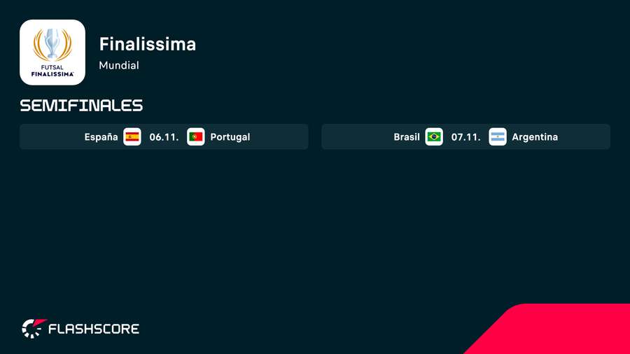 Las semifinales de la Finalissima de fútbol sala Las semifinales de la Finalissima de fútbol sala