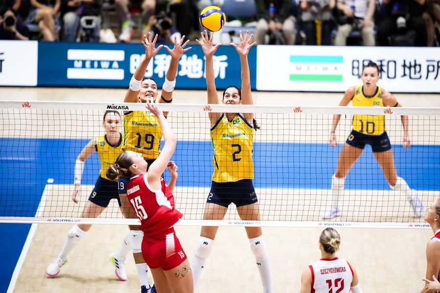 Brasil tem apenas uma derrota na VNL