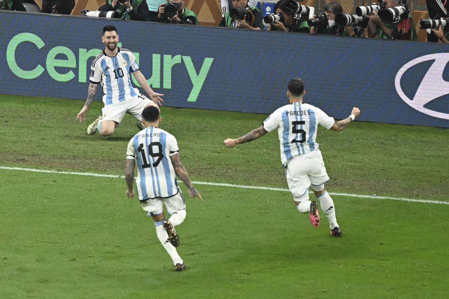 Messi celebra conquista do Mundial-2022 Messi celebra conquista do Mundial-2022