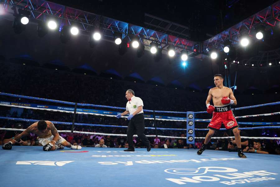 Tszyu during the Sydney Super Fight event in Sydney, 2020