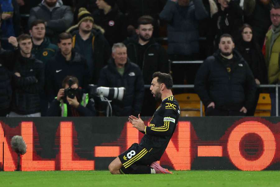 Bruno Fernandes zaznamenal proti Wolves bilanci 2+1. Bruno Fernandes zaznamenal proti Wolves bilanci 2+1.