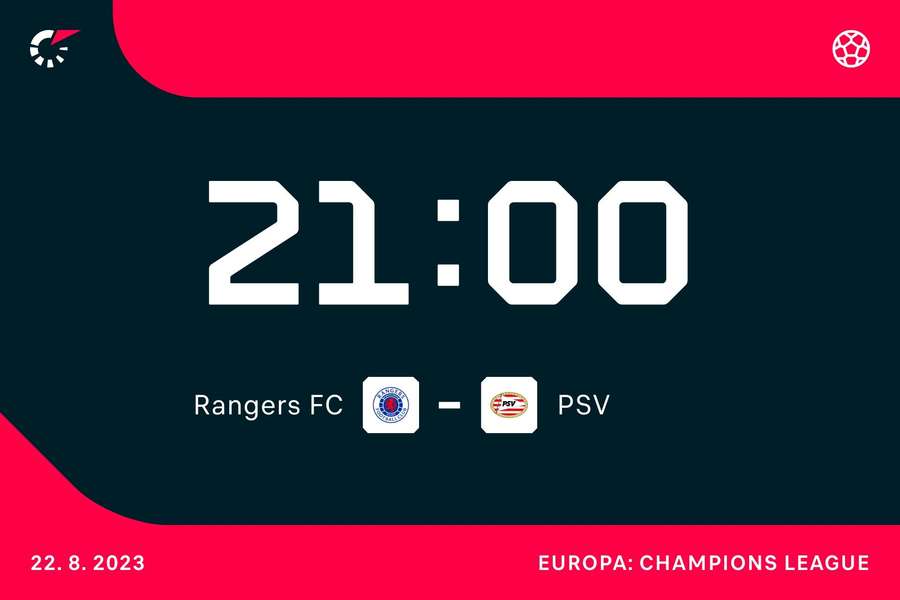 21:00: Rangers FC - PSV