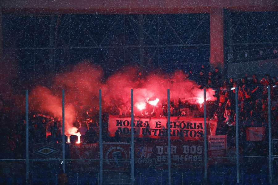 Het uitvak met Benfica-supporters