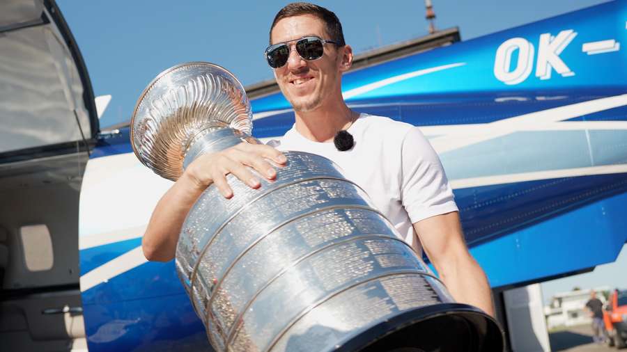 Tomáš Nosek a Stanley Cup.