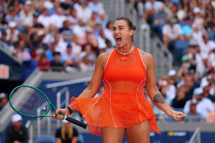 Aryna Sabalenka ließ ihren Emotionen freien Lauf Aryna Sabalenka ließ ihren Emotionen freien Lauf