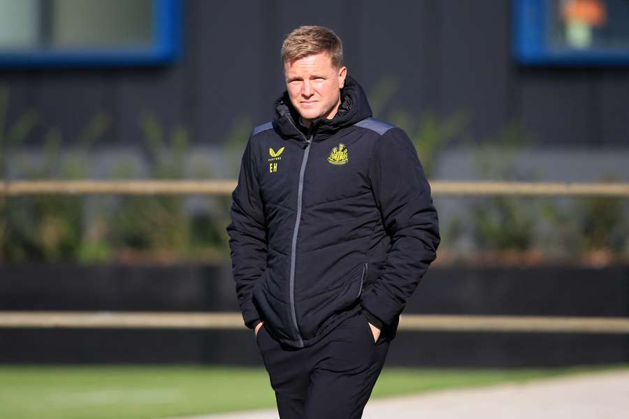 Eddie Howe à l'entraînement ce mardi.