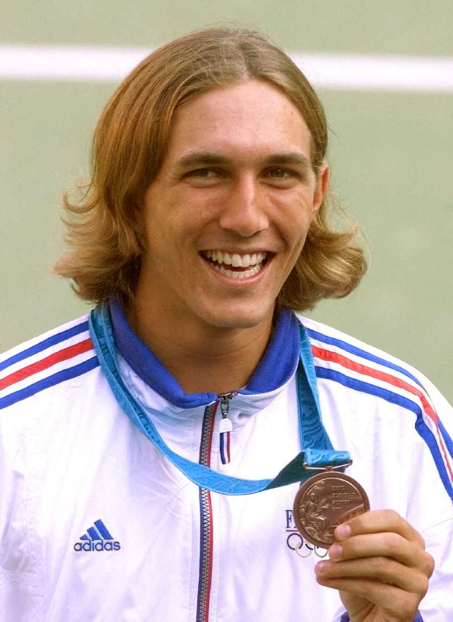 Arnaud di Pasquale avec sa médaille de bronze Arnaud di Pasquale avec sa médaille de bronze