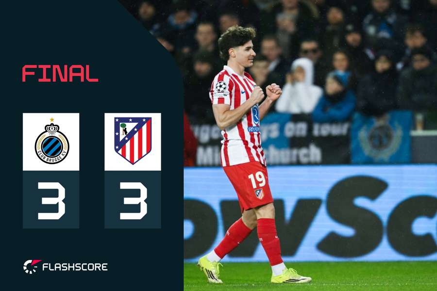 Julián Álvarez celebra su gol