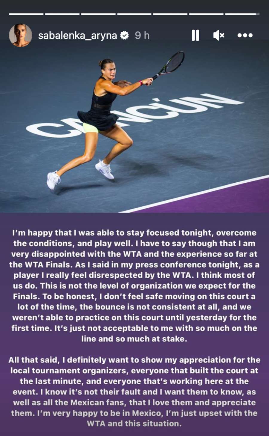 Sabalenková nenechala na WTA nit suchou.