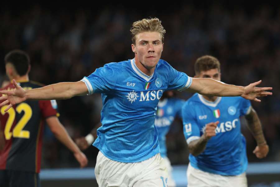 Hoijlund celebrates winning goal