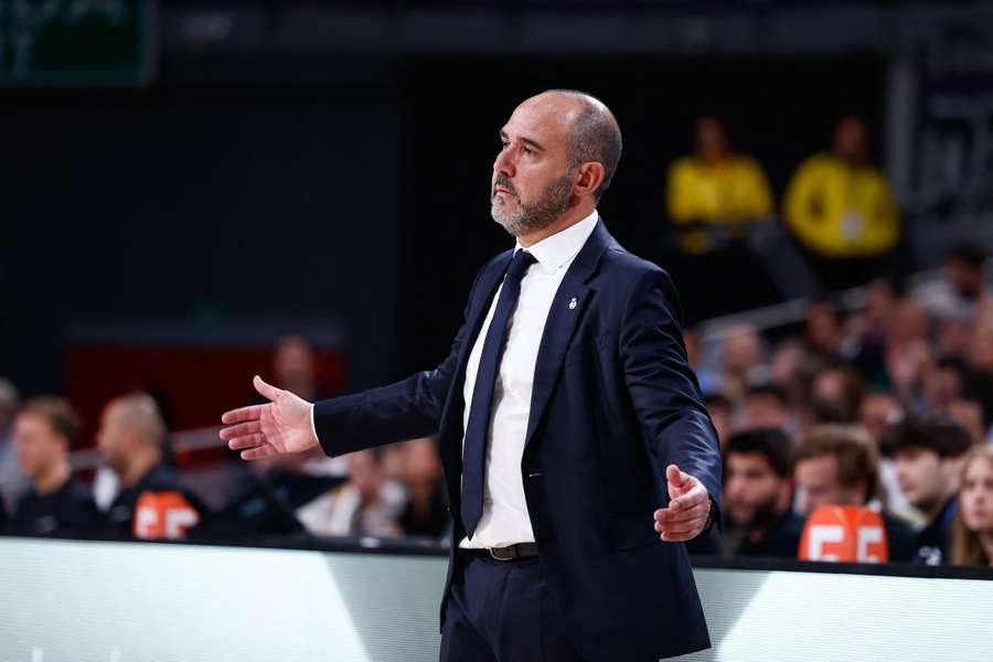 Chus Mateo avec le Real Madrid en Euroligue.