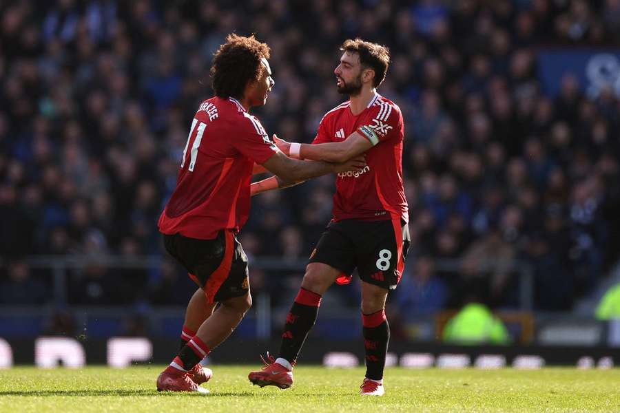 Bruno Fernandes marcou no primeiro remate do United à baliza