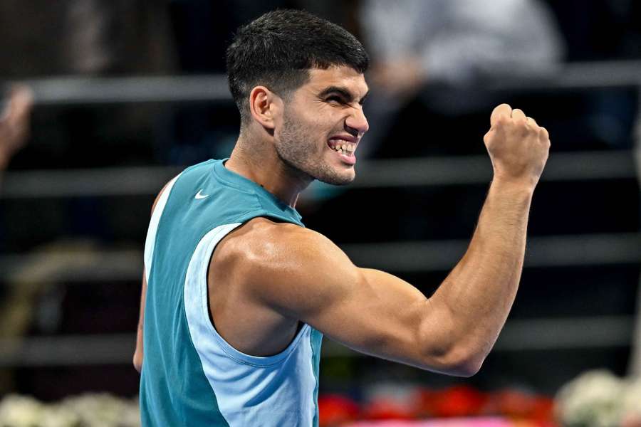 Carlos Alcaraz venceu mais um jogo em Doha