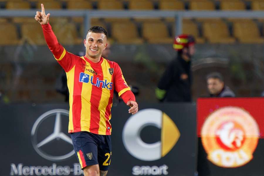 Gabriel Strefezza fez gol importante no Lecce