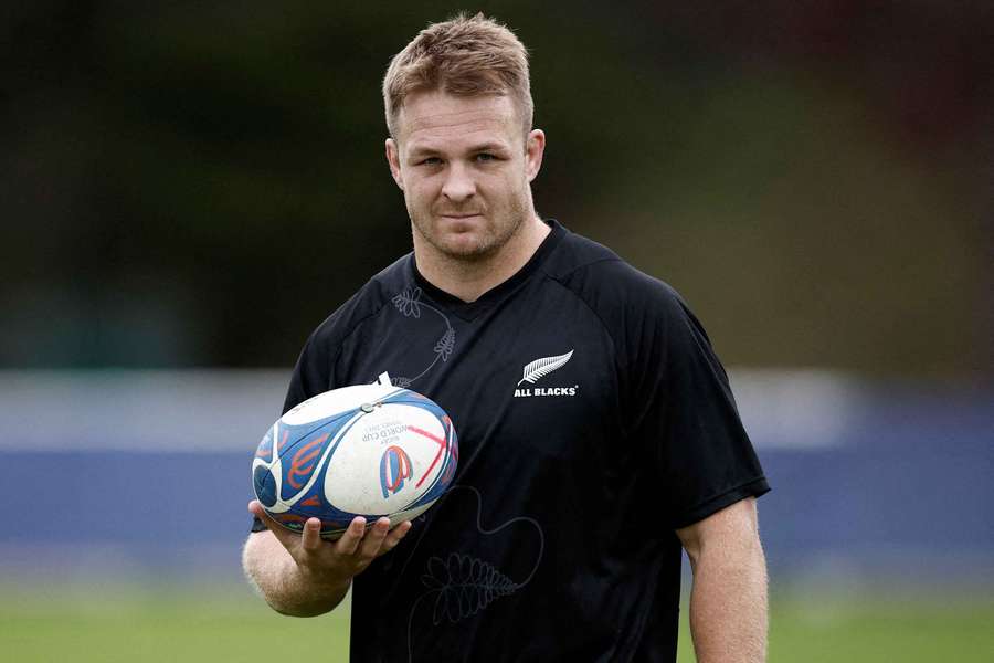 New Zealand's Sam Cane during training