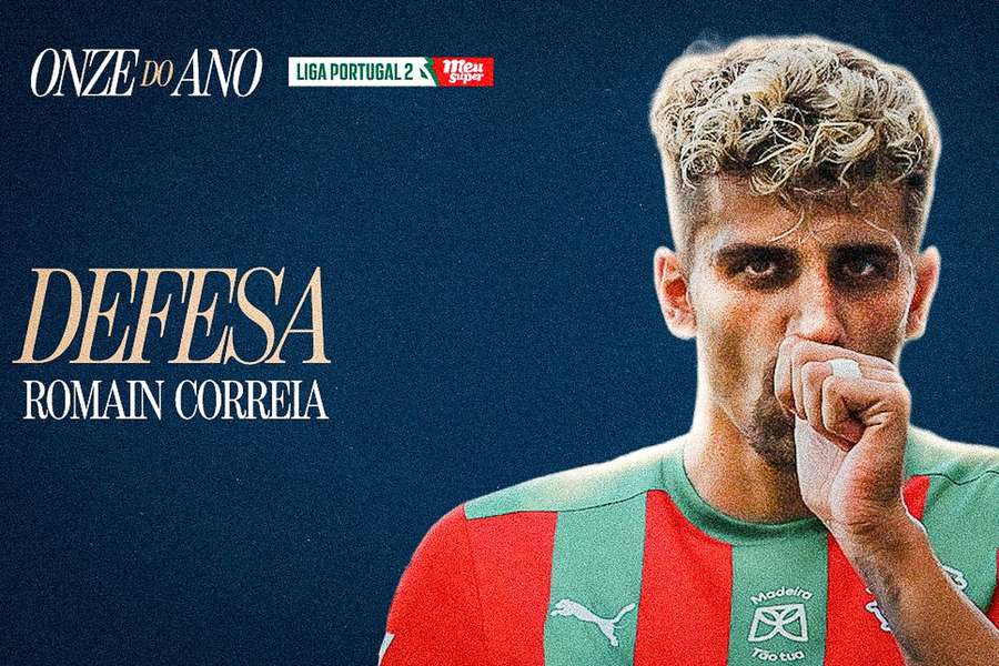 Romain Correia, defesa do Marítimo, no onze do ano da Liga 2 Romain Correia, defesa do Marítimo, no onze do ano da Liga 2