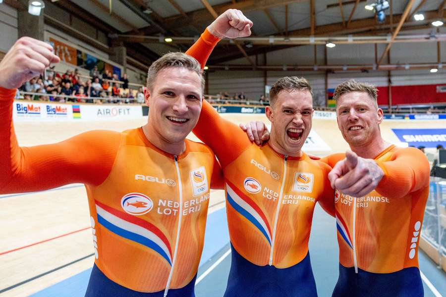 Teamsprinters pakken zesde wereldtitel op WK baanwielrennen