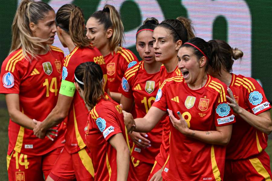 Mariona Caldentey abriu o placar para a Espanha Mariona Caldentey abriu o placar para a Espanha