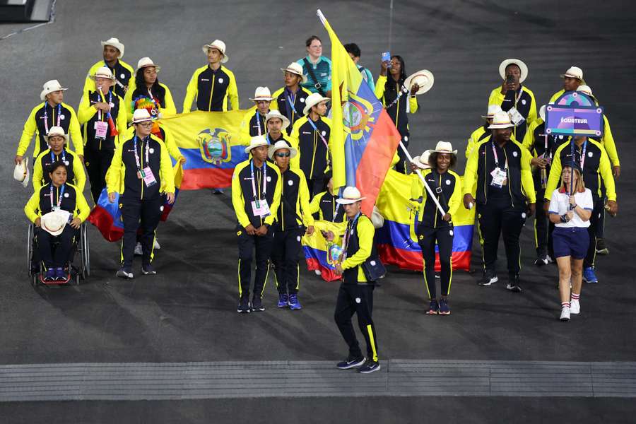 Gli atleti paralimpici dell'Ecuador 