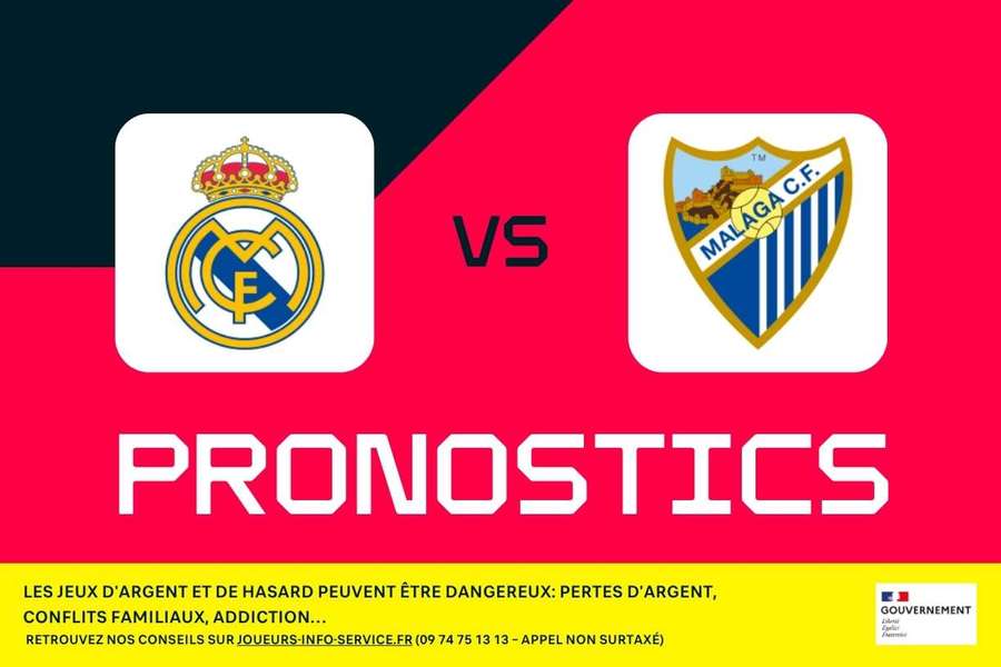 Real Madrid - Málaga : pronostics, meilleurs paris et cotes (Liga)
