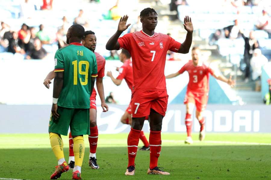 Embolo scored the only goal in Switzerland's victory of Cameroon