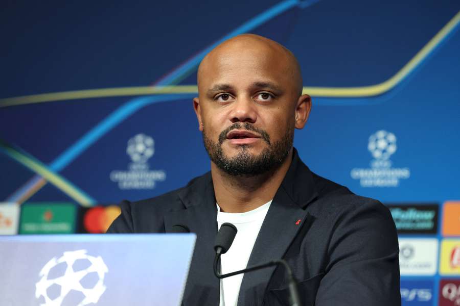 Kompany face à la presse ce lundi.