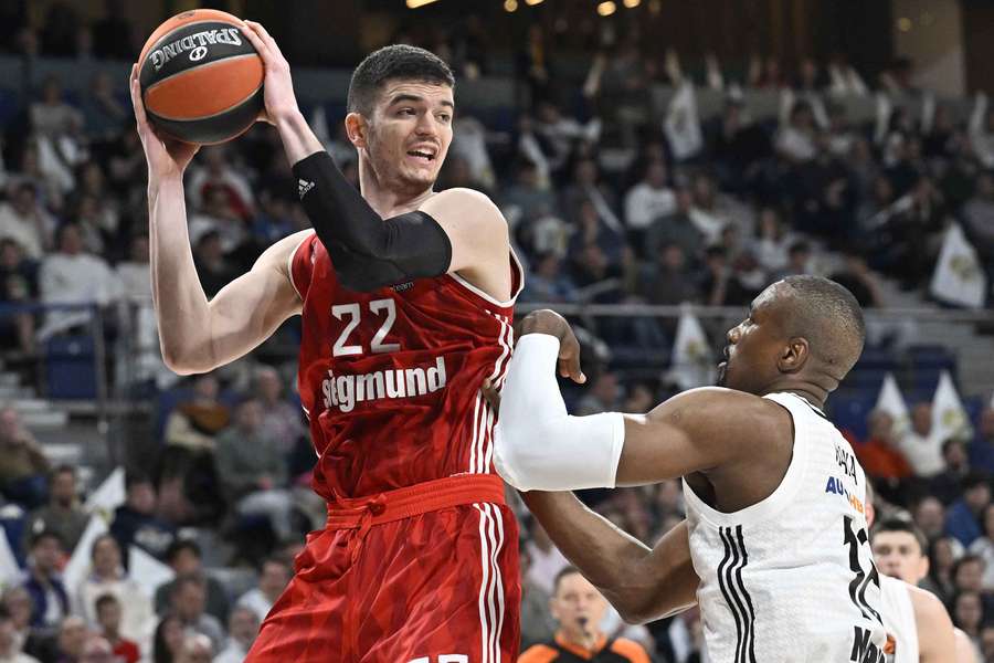 Danko Brankovic, durante un partido de Euroliga contra el Real Madrid