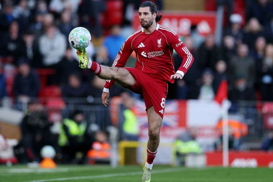 Szoboszlai in action for Liverpool